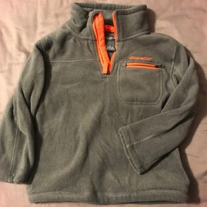 Boys’ Eddie Bauer Gray Quarter-Zip Fleece